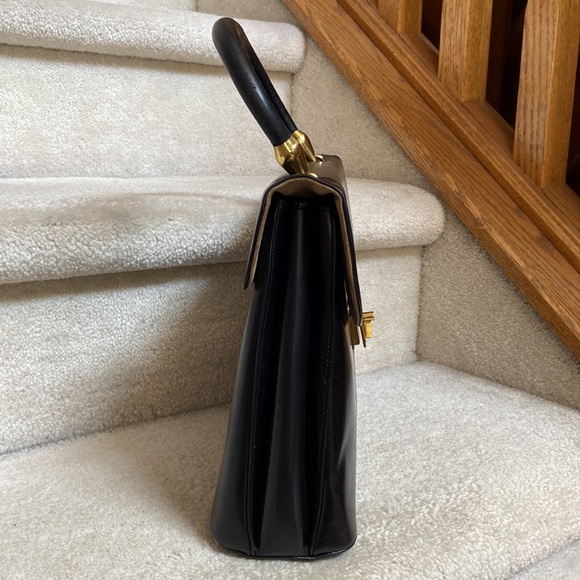 vintage henry birks & sons leather handbag - Picture 3 of 16